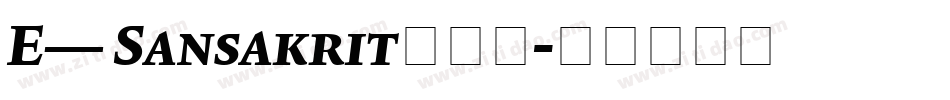 E_ Sansakrit转换器字体转换